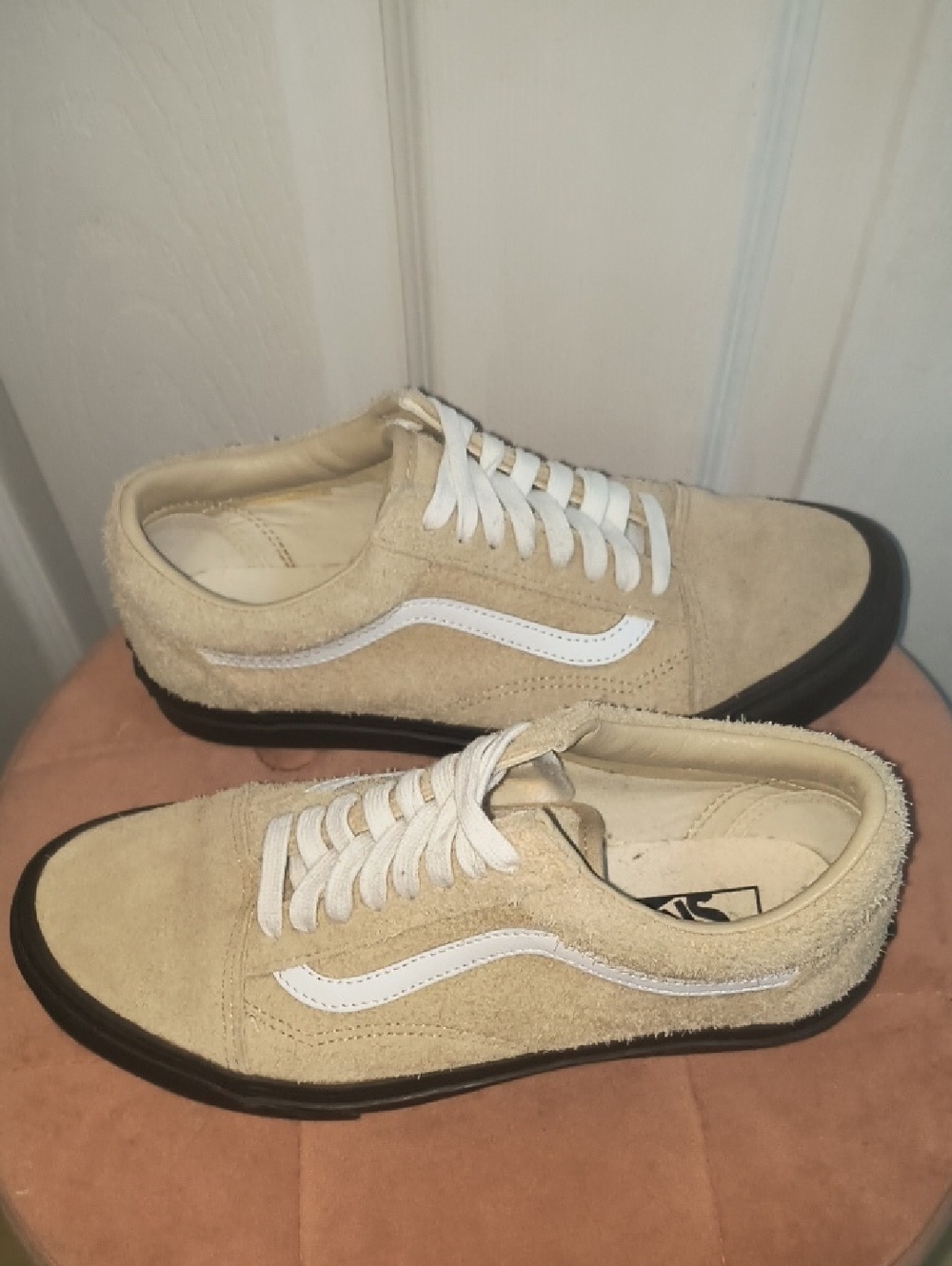 Vans Old Skool Hairy Suede Sneakers Size 8.5 Women's / 7 Mens - Picture 4 of 8